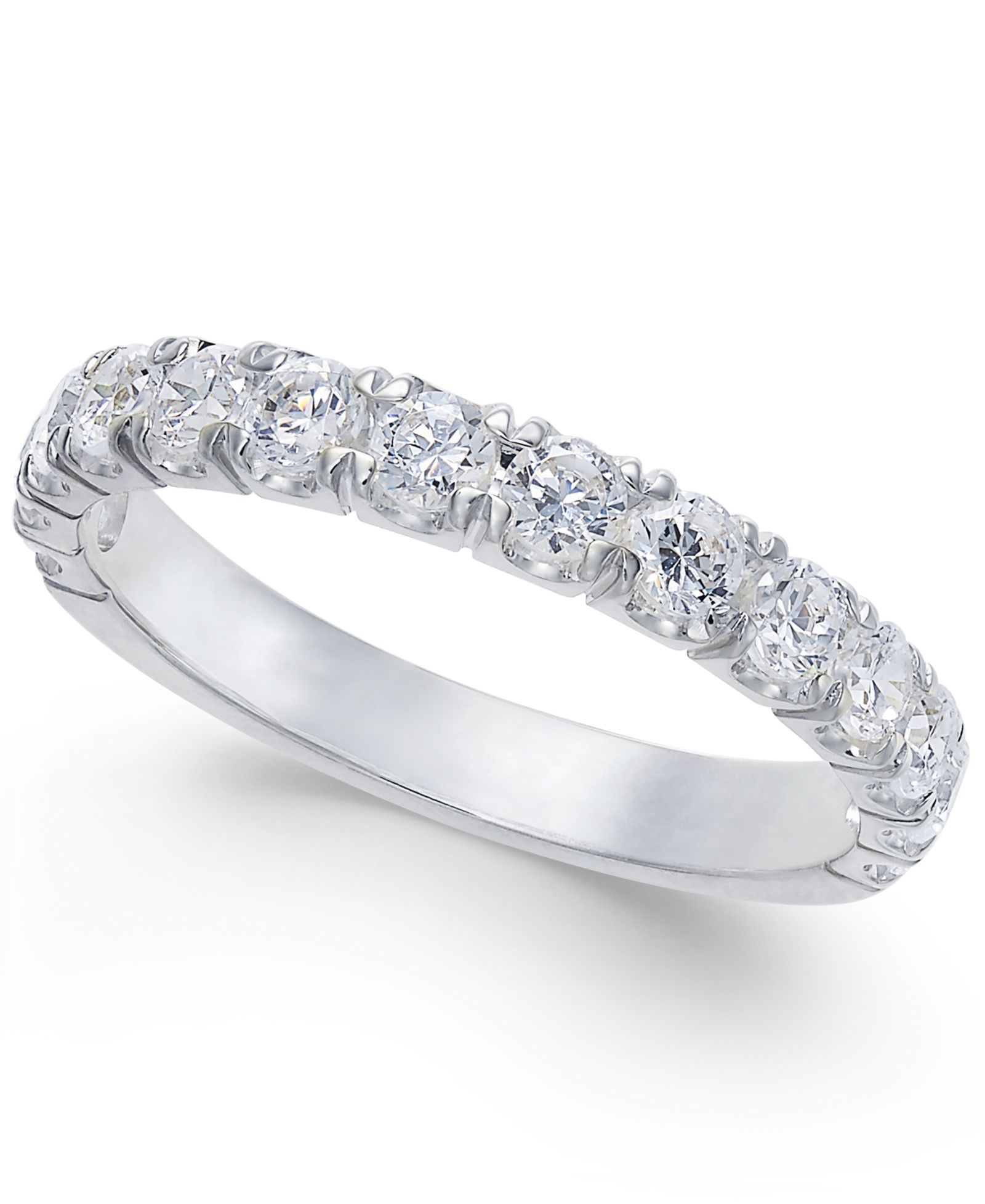 Pavé Diamond Band Ring (1 ct. t.w.) in 14k Gold, Rose Gold or White Gold
