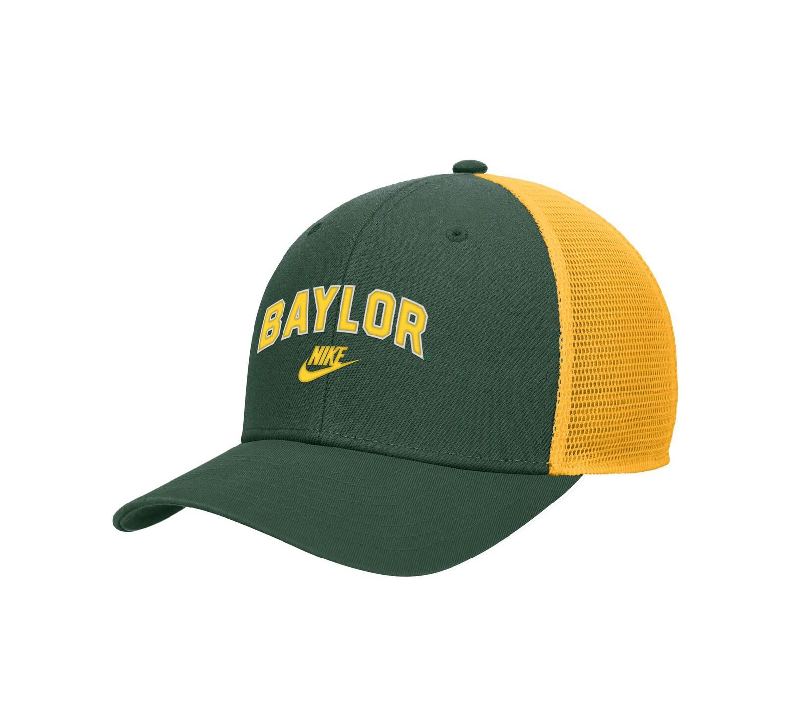 Nike Men's Green Baylor Bears Vintage Arch Rise Performance Trucker Adjustable Hat