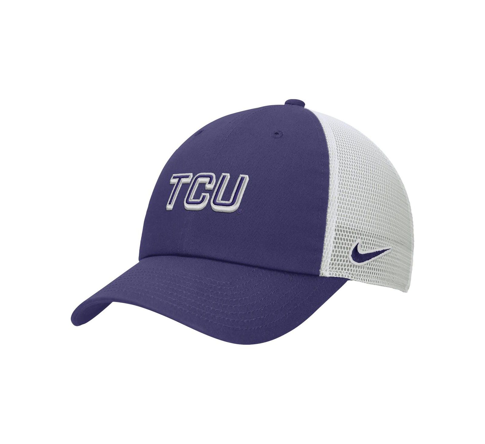 Nike Мужская кепка-тракер с регулируемым размером, фиолетовая, TCU Horned Frogs On-Field Club