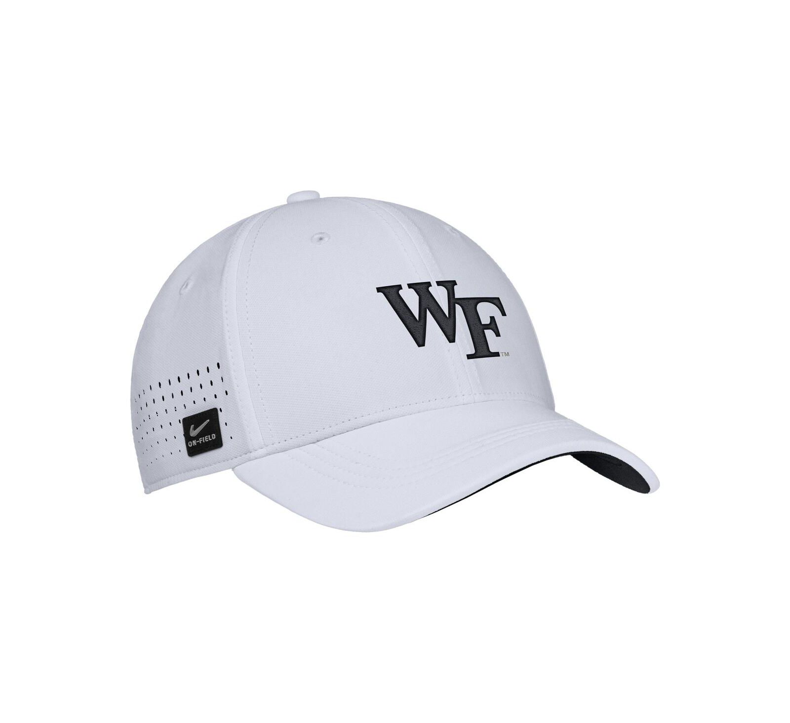 Nike Men's White Wake Forest Demon Deacons 2025 On-Field Performance Flex Hat