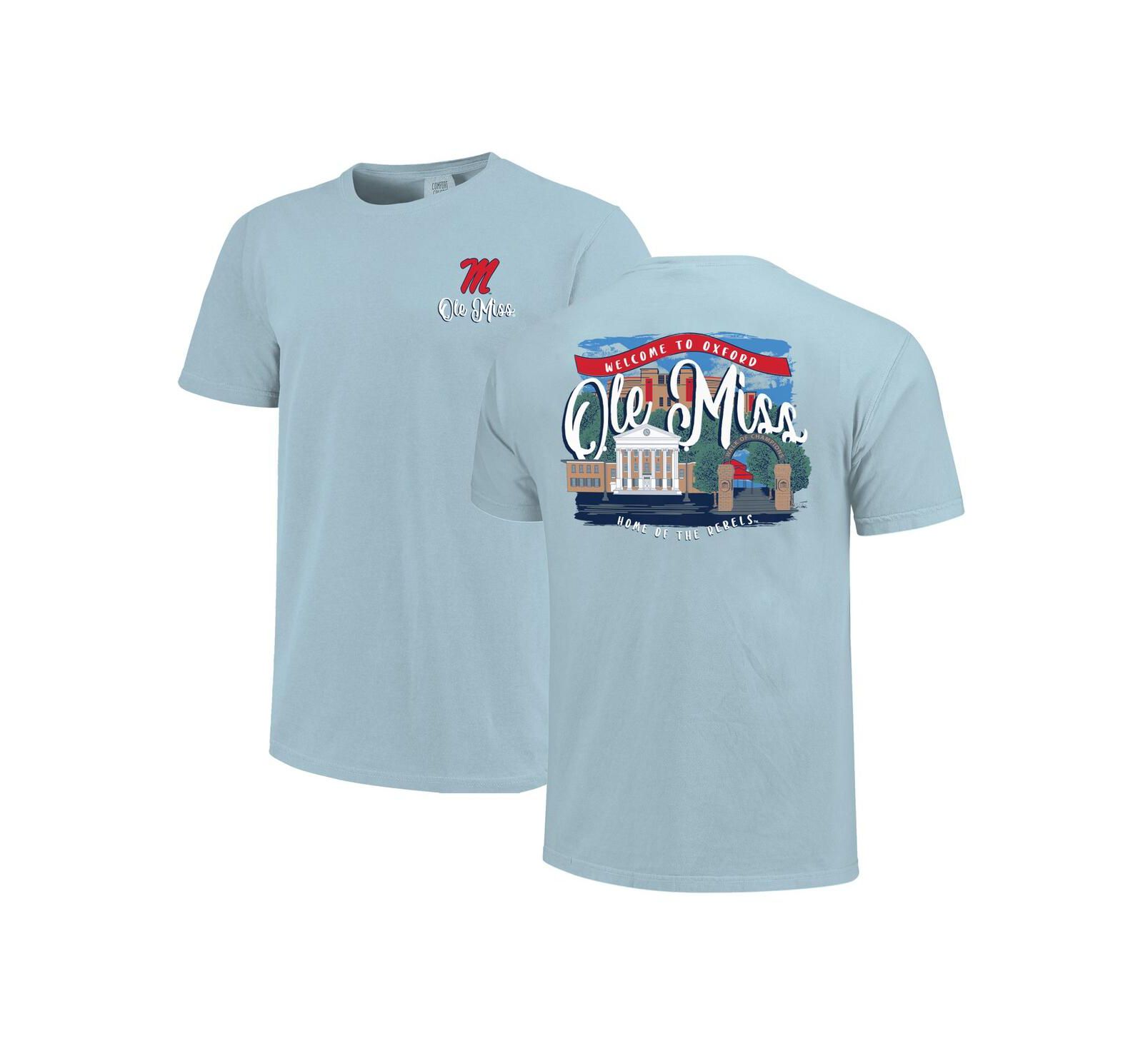 Женская футболка image one синего цвета с принтом ole miss rebels campus scene