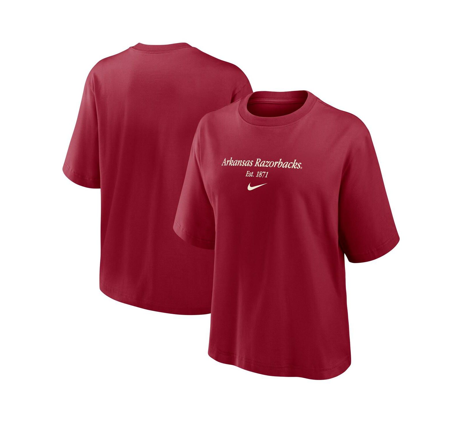 Nike Women's Cardinal Arkansas Razorbacks Boxy T-Shirt