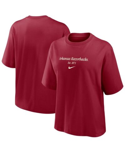 Nike Женская футболка Nike Cardinal Arkansas Razorbacks Boxy