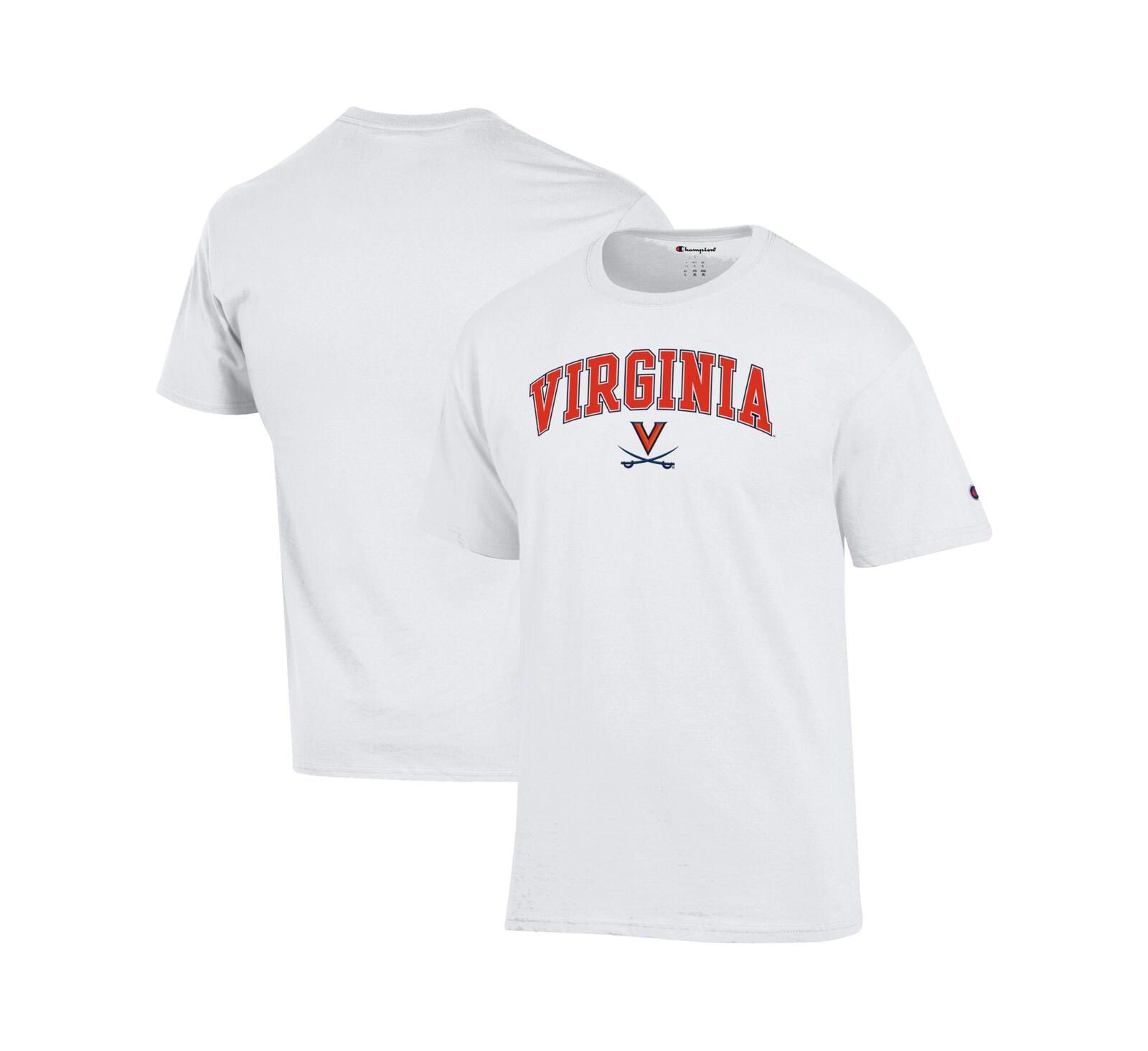 Champion Мужская белая футболка с логотипом Virginia Cavaliers