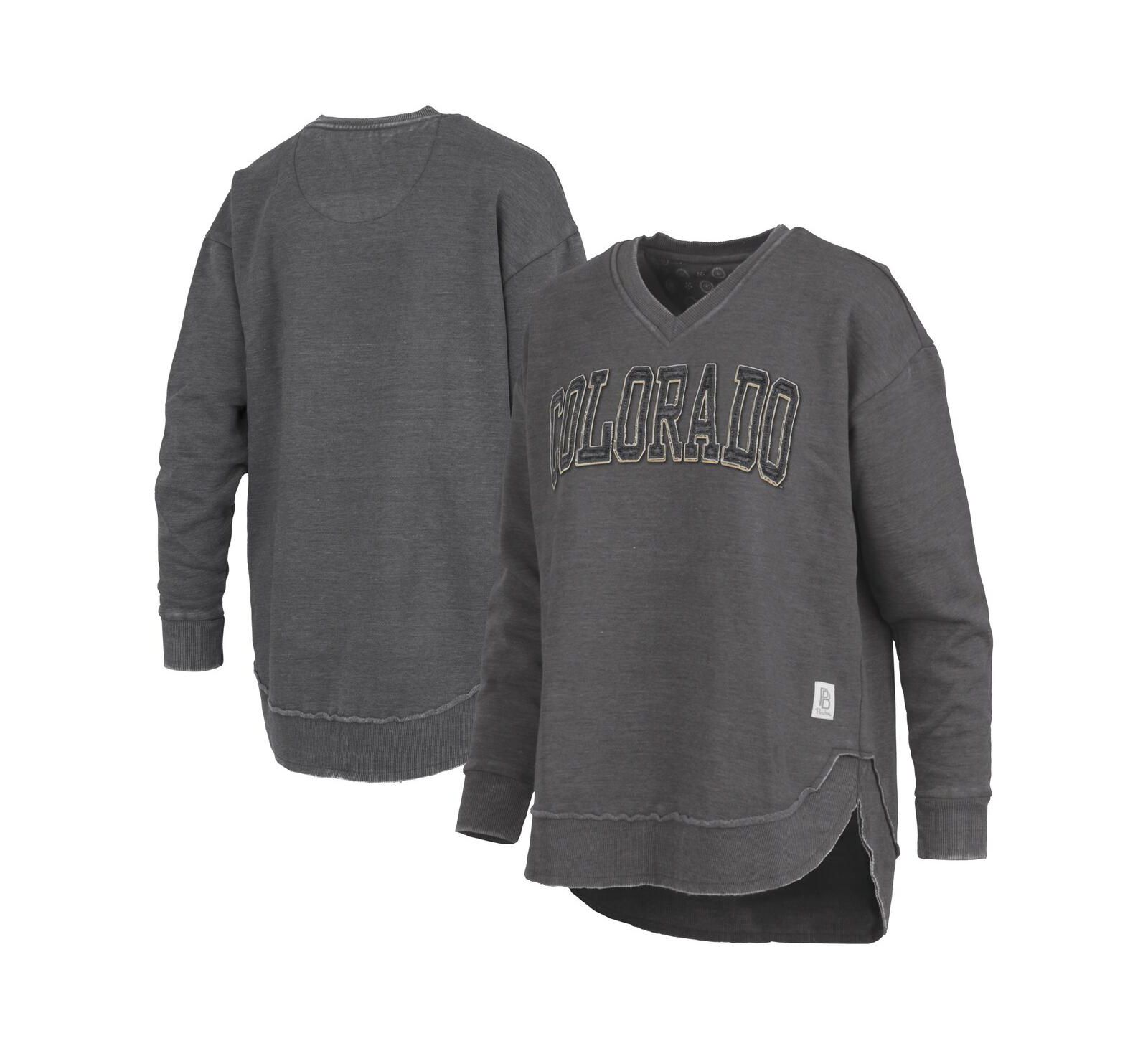 Женская черная толстовка Pressbox Colorado Buffaloes Westin Poncho V-Neck