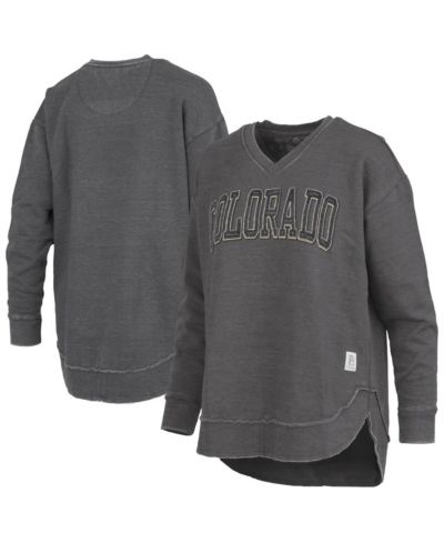 Женская черная толстовка Pressbox Colorado Buffaloes Westin Poncho V-Neck