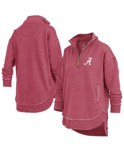 Женская толстовка-пончо Pressbox Alabama Crimson Tide Northfork Sojourn Quarter-Zip Crimson