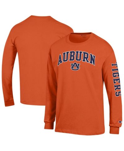 Мужская футболка Champion Auburn Tigers Arch Over Logo с длинным рукавом, оранжевая