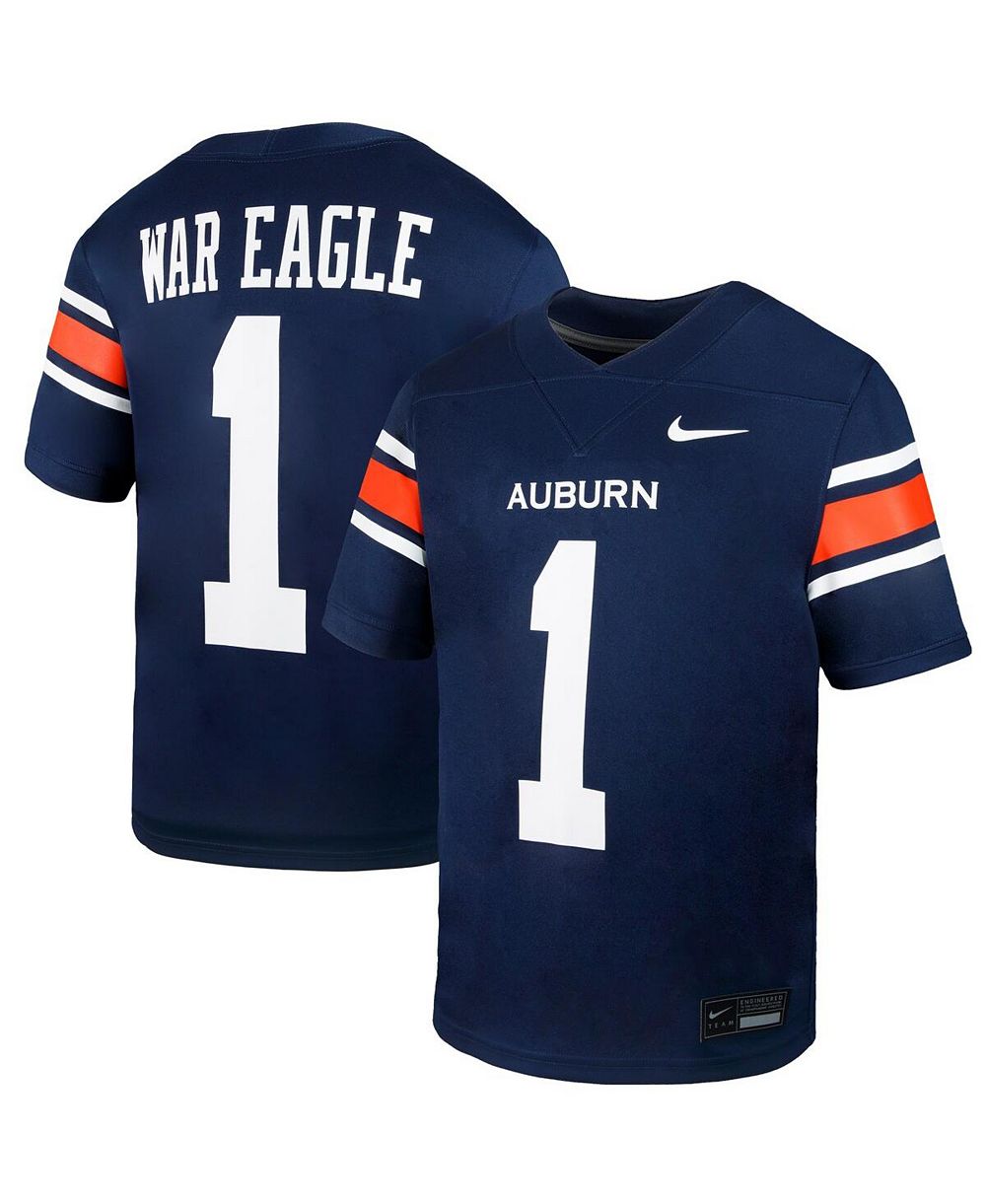 Nike реплика игровой джерси Big Boys and Girls 1 Navy Auburn Tigers Untouchable