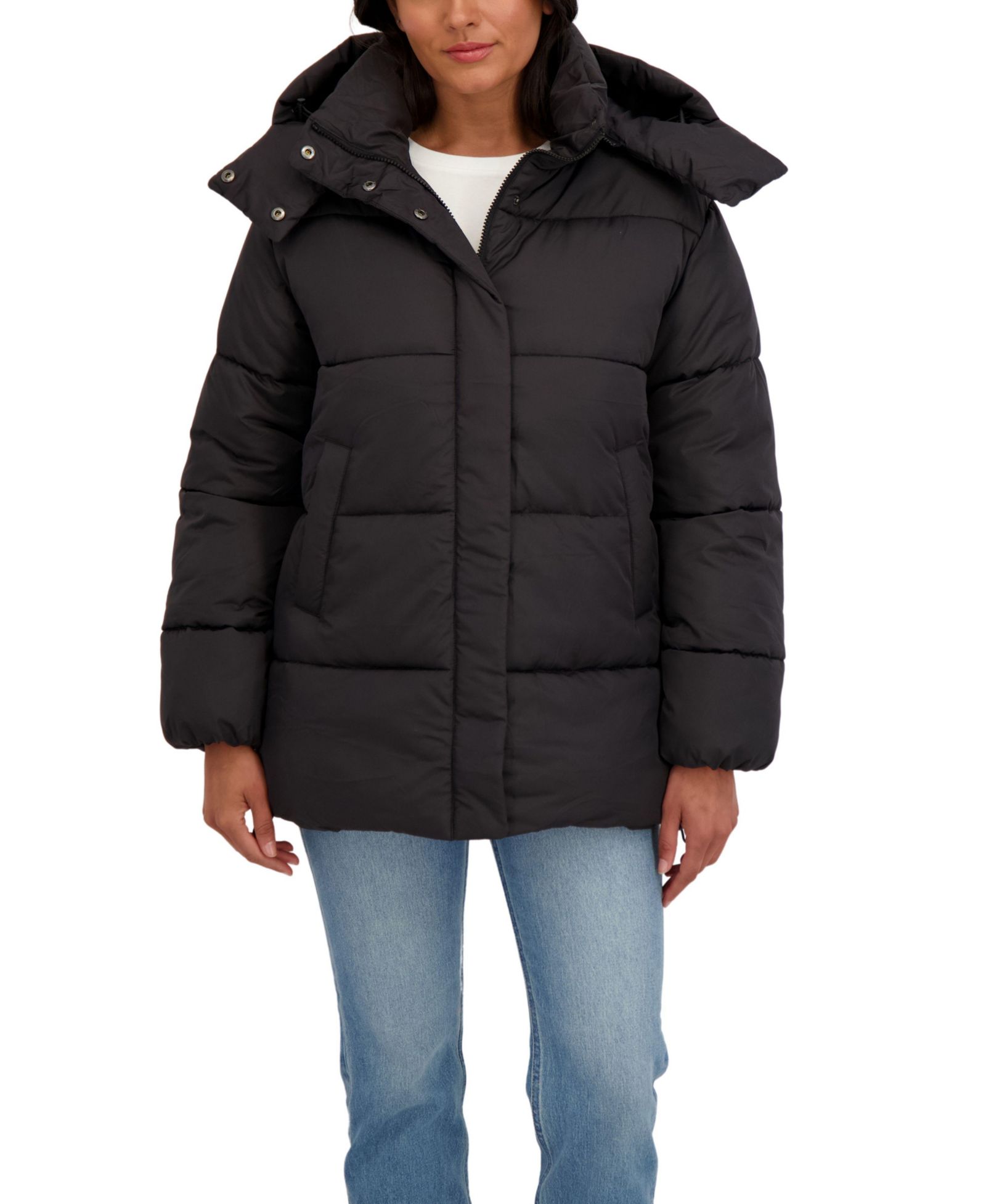 Sebby Women's Juniors' 3/4 Puffer Jacket