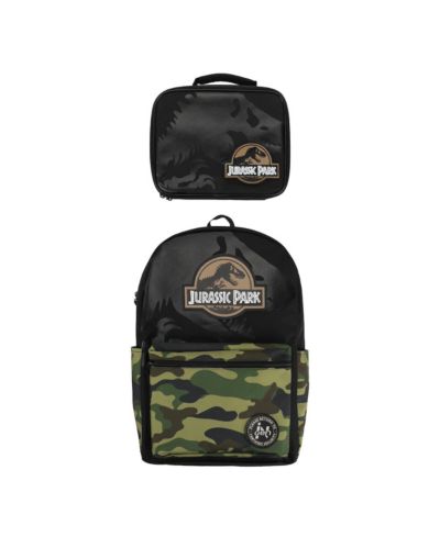 Jurassic Park INGEN Camo 17" Backpack and Lunch Tote Set