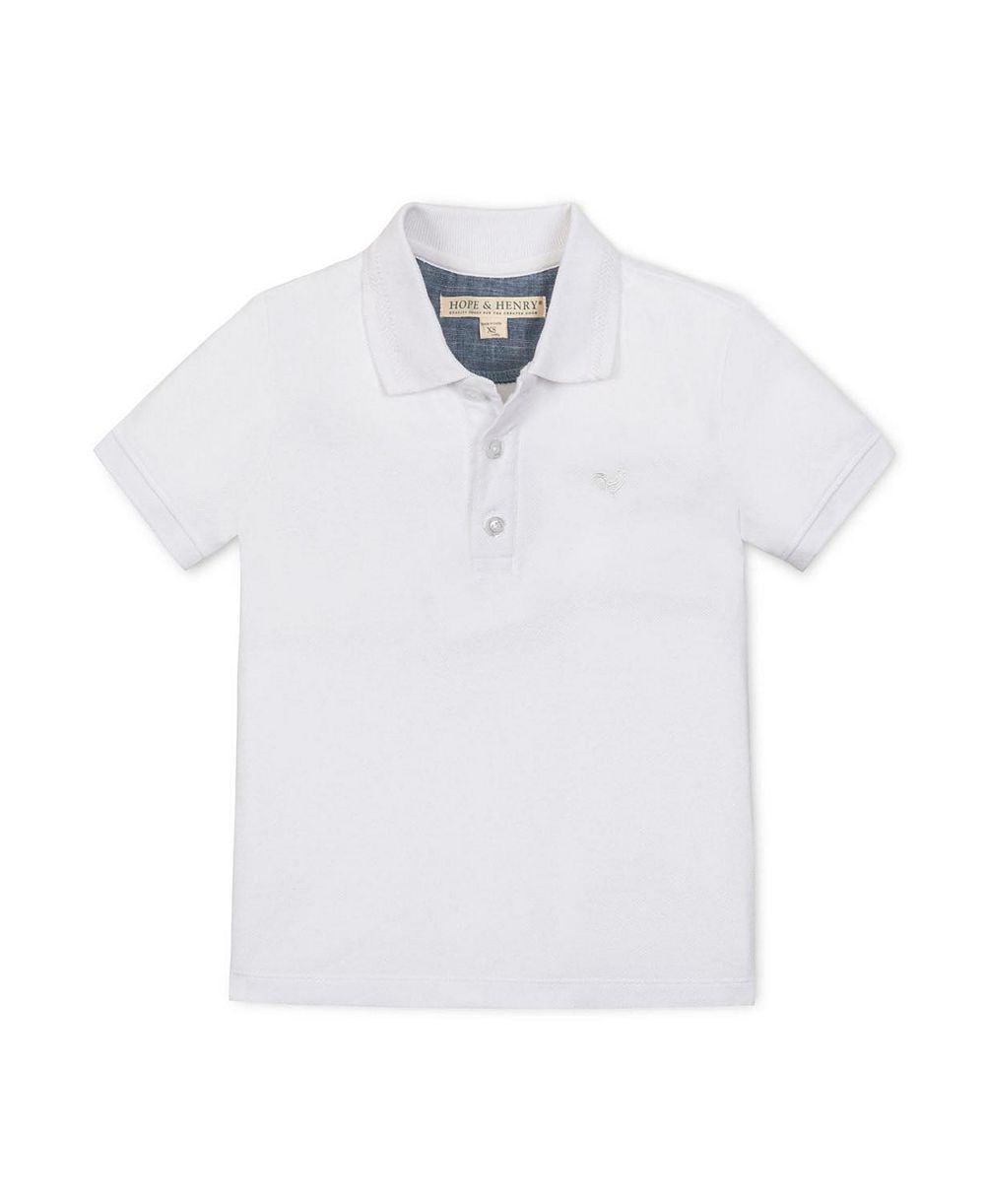Поло рубашка Hope & Henry Kids' Organic Short Sleeve Knit Pique