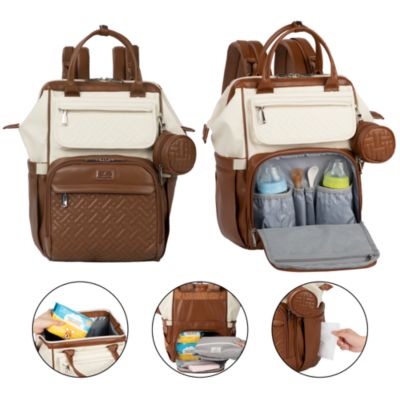 Сумка-рюкзак BabbleRoo Premium Faux Leather для подгузников