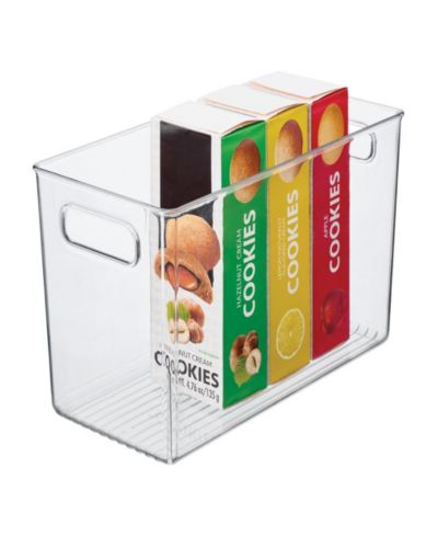 iDesign Pantry Storage Bin with Handles - Clear - Made in USA