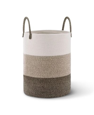 Корзина для белья Cheer Collection Large, 15x19.7", 3 Tone Tan