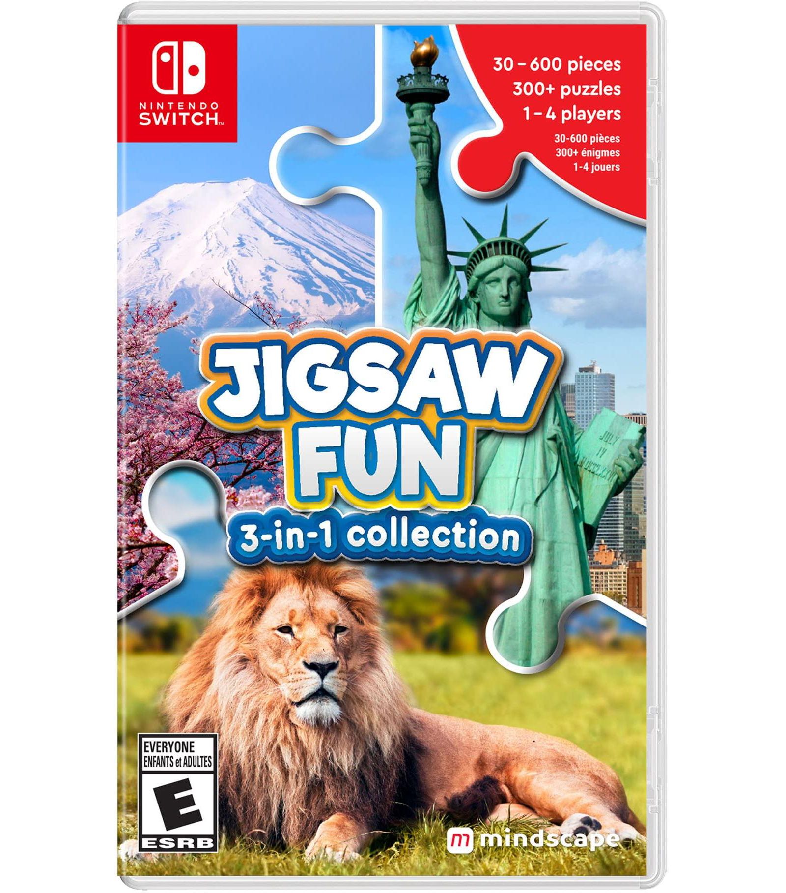 Maximum Games Jigsaw Fun: 4-Player Puzzle 3-in-1 Collection Nintendo Switch
