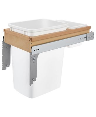 Двойная выдвижная корзина для мусора Rev-A-Shelf, белая, 4WCTM-21DM2-162
