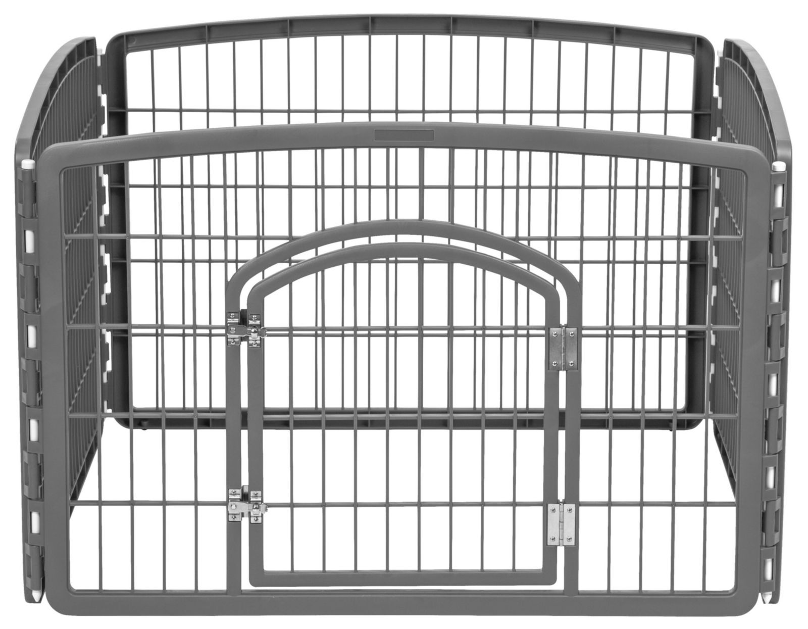 IRIS 24" Exercise 4-Panel Pet Playpen with Door, Dog Playpen, Puppy Playpen, Small and Medium Dogs, Keep Pets Secure, Easy Assemble, Rust-Free