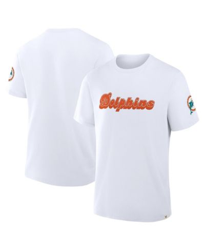 Мужская футболка Fanatics White Miami Dolphins Elevated Classic Legacy