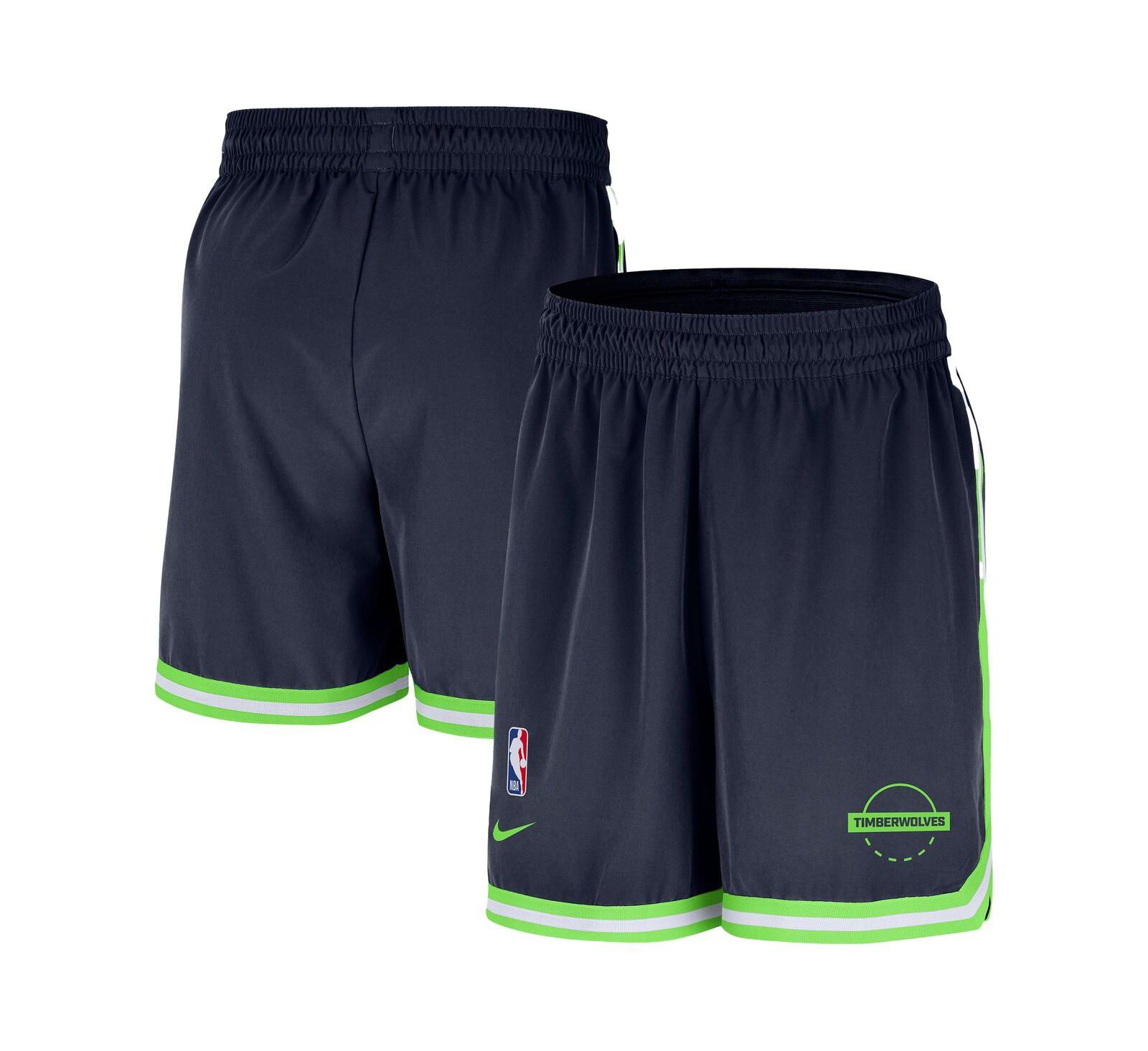 Nike Men's Navy Minnesota Timberwolves Authentic Practice DNA Woven Performance Shorts