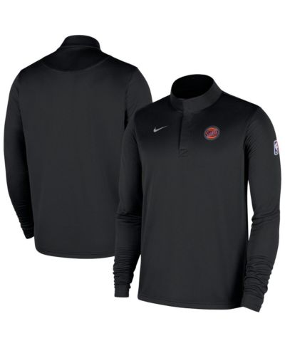 Мужская куртка Nike Black New York Knicks 2025/26 Authentic Coaches Quarter-Zip Pullover