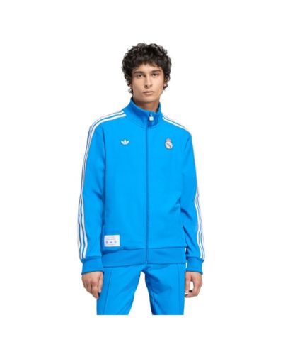 Мужская ветровка Adidas Men's Blue Real Madrid Terrace Icons Full-Zip