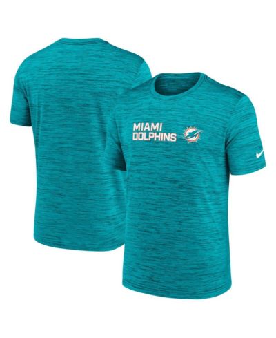 Nike Men's Aqua Miami Dolphins Big & Tall Primetime Reverse Play Velocity Performance T-Shirt