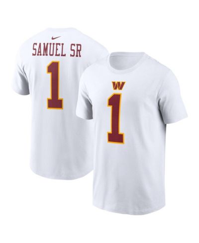 Nike Men's Deebo Samuel Sr White Washington Commanders Player Name & Number T-Shirt