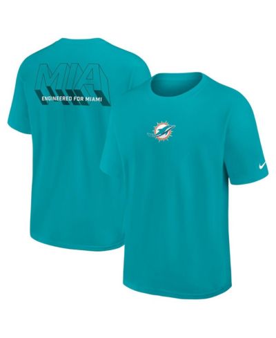 Футболка Nike Men's Aqua Miami Dolphins Dominate the Game Essential Max90