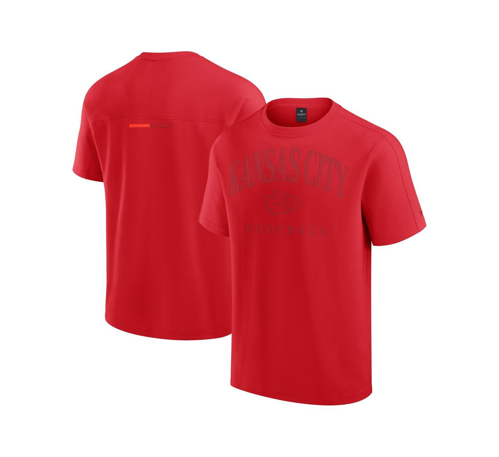 Мужская и женская футболка Fanatics Kansas City Chiefs Elements Flex Tri-Blend, красная