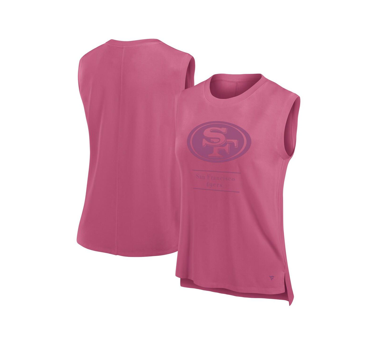 Fanatics Women's Pink San Francisco 49ers Studio Embrace Tank Top