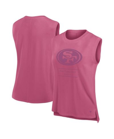 Fanatics женский топ Tank Top Pink San Francisco 49ers Studio Embrace