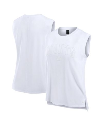 Fanatics Women's White New York Giants Studio Gym Tank Top