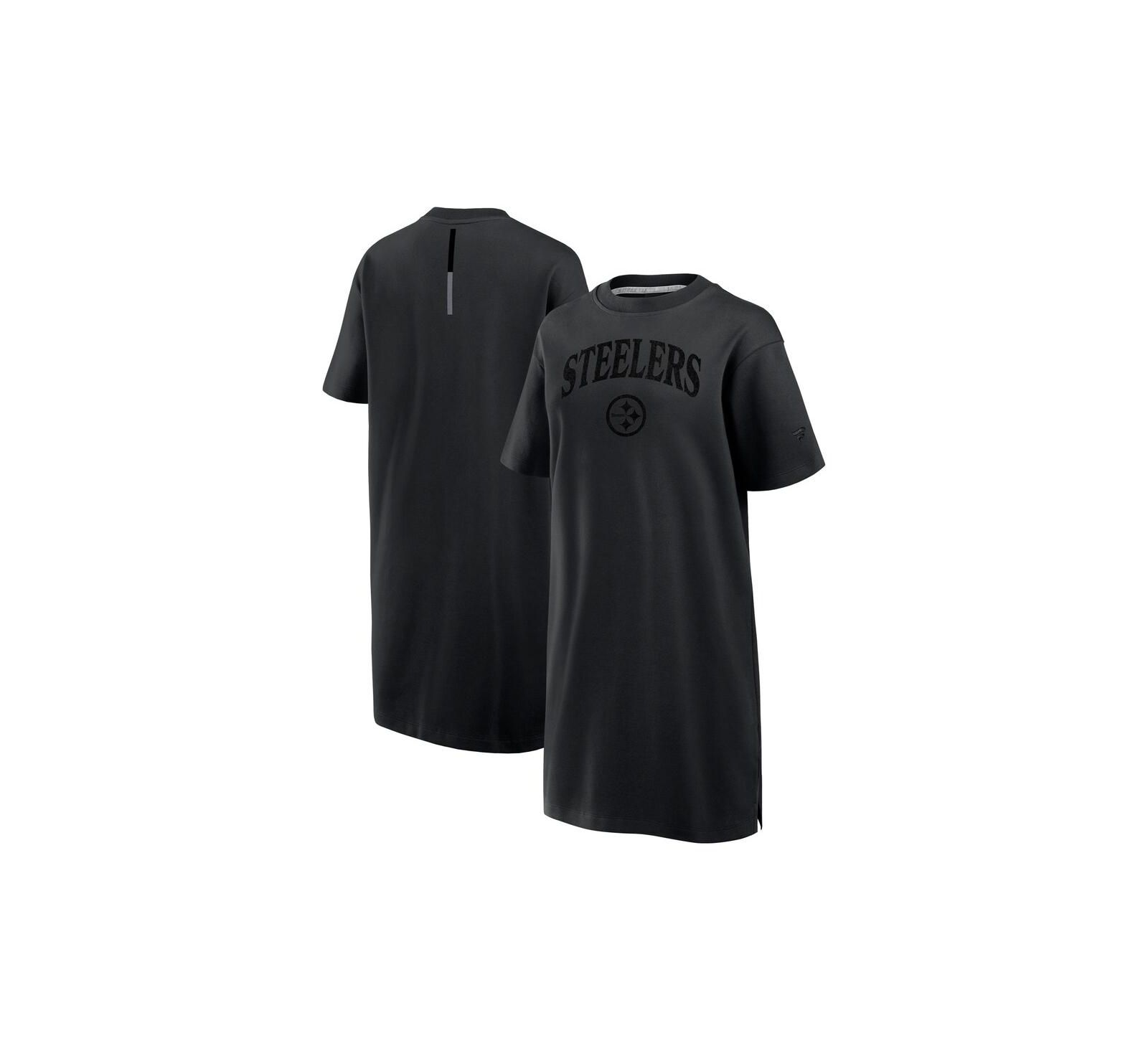 Женское платье Fanatics Black Pittsburgh Steelers Elements Go Tri-Blend