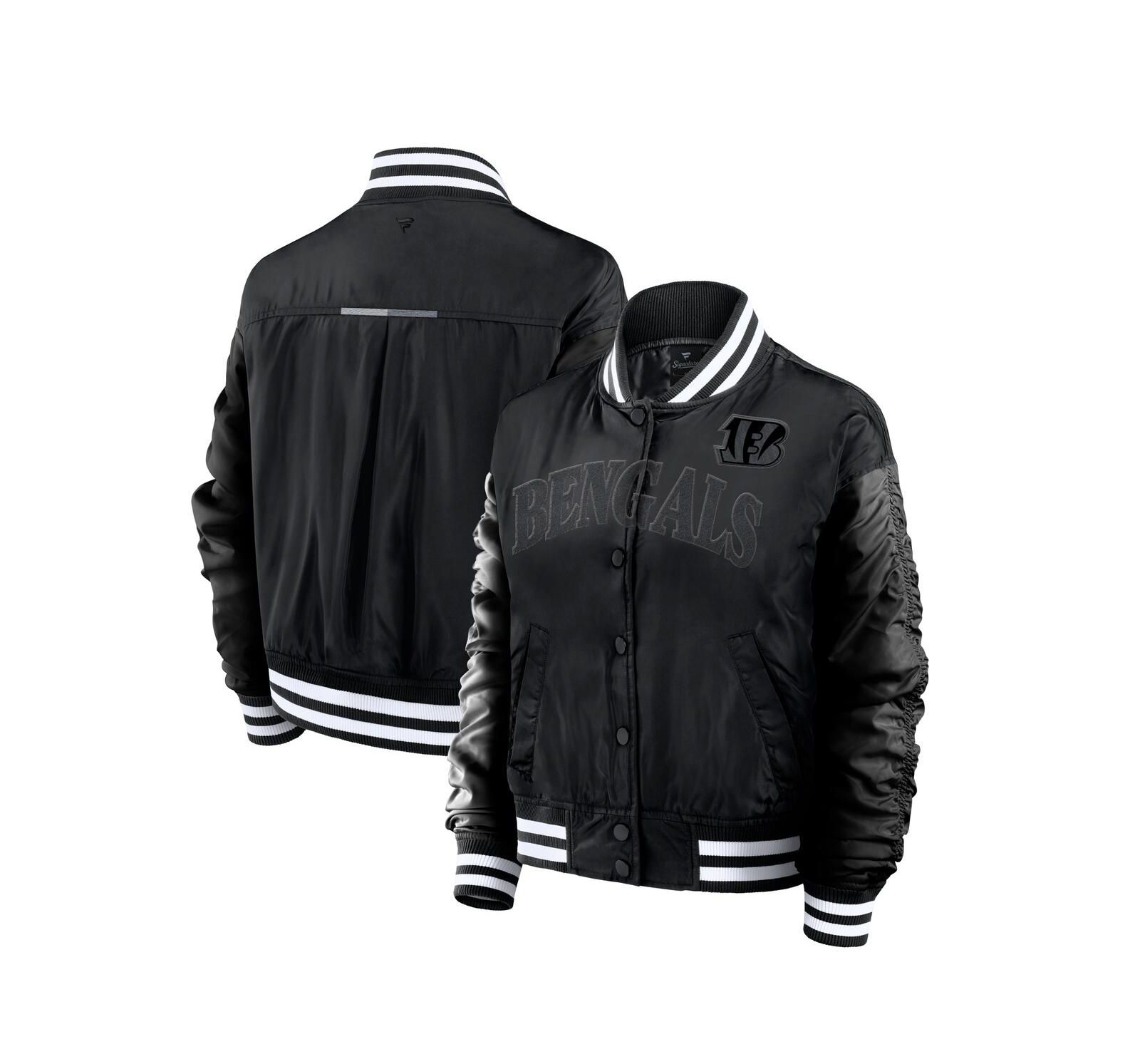 Fanatics Women's Black Cincinnati Bengals Elements Wave Full-Snap Jacket