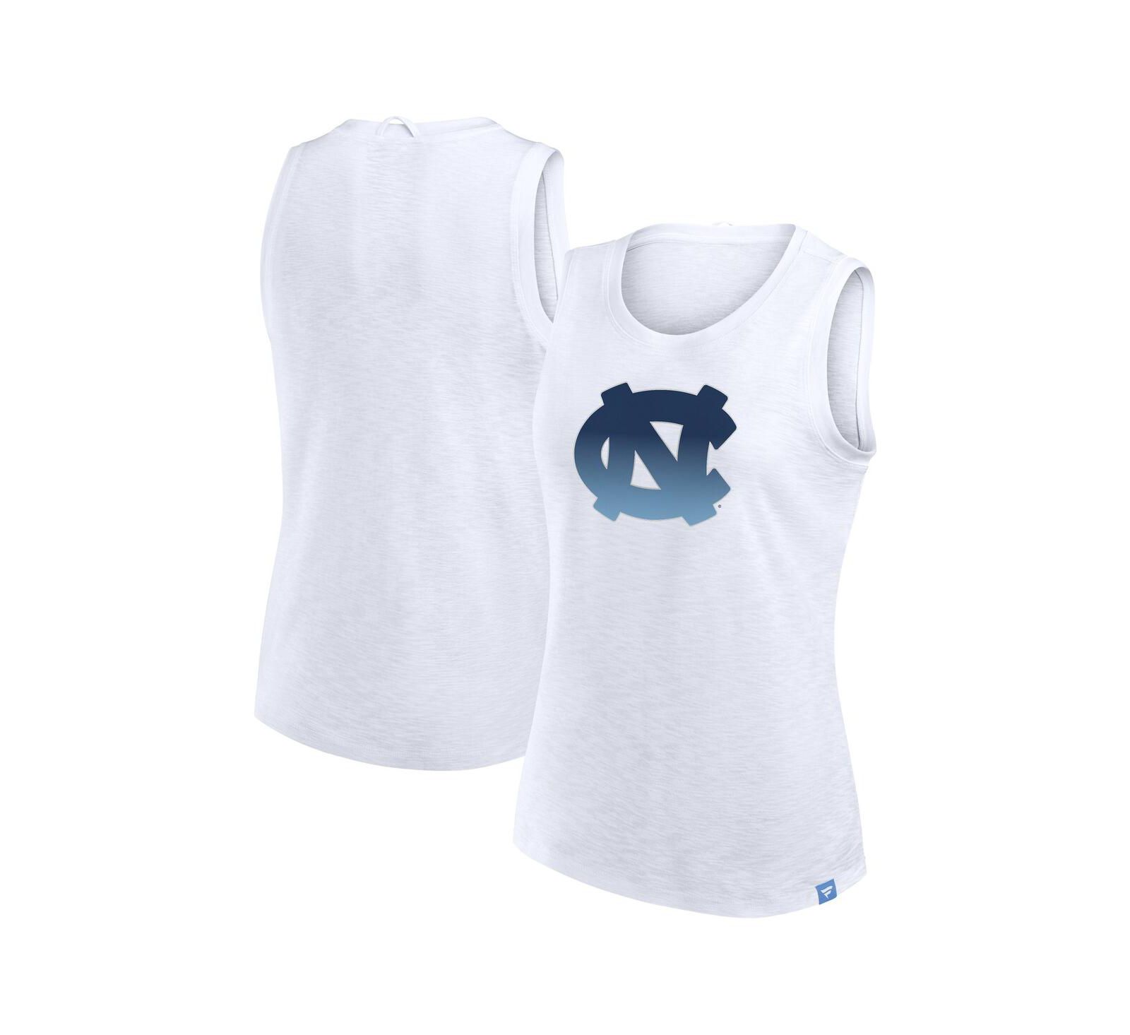 Женский майка Fanatics White North Carolina Tar Heels Activate Slub