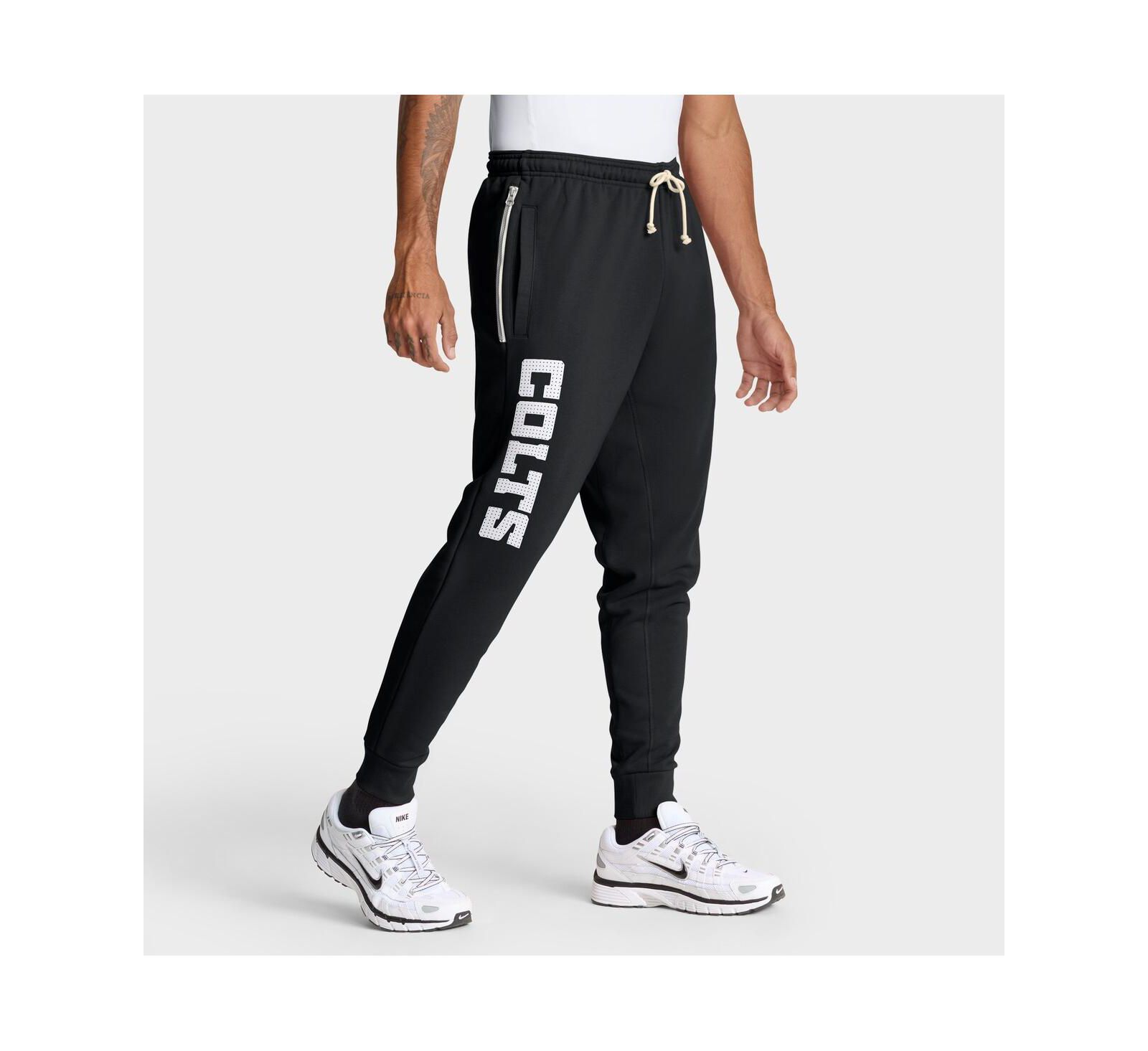 Nike Men's Black Indianapolis Colts Sideline Standard Issue Ground Game Dri-FIT Taper Pants