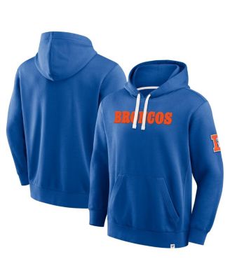 Fanatics Мужское худи New Horizons Heritage Pullover от Denver Broncos, королевский синий