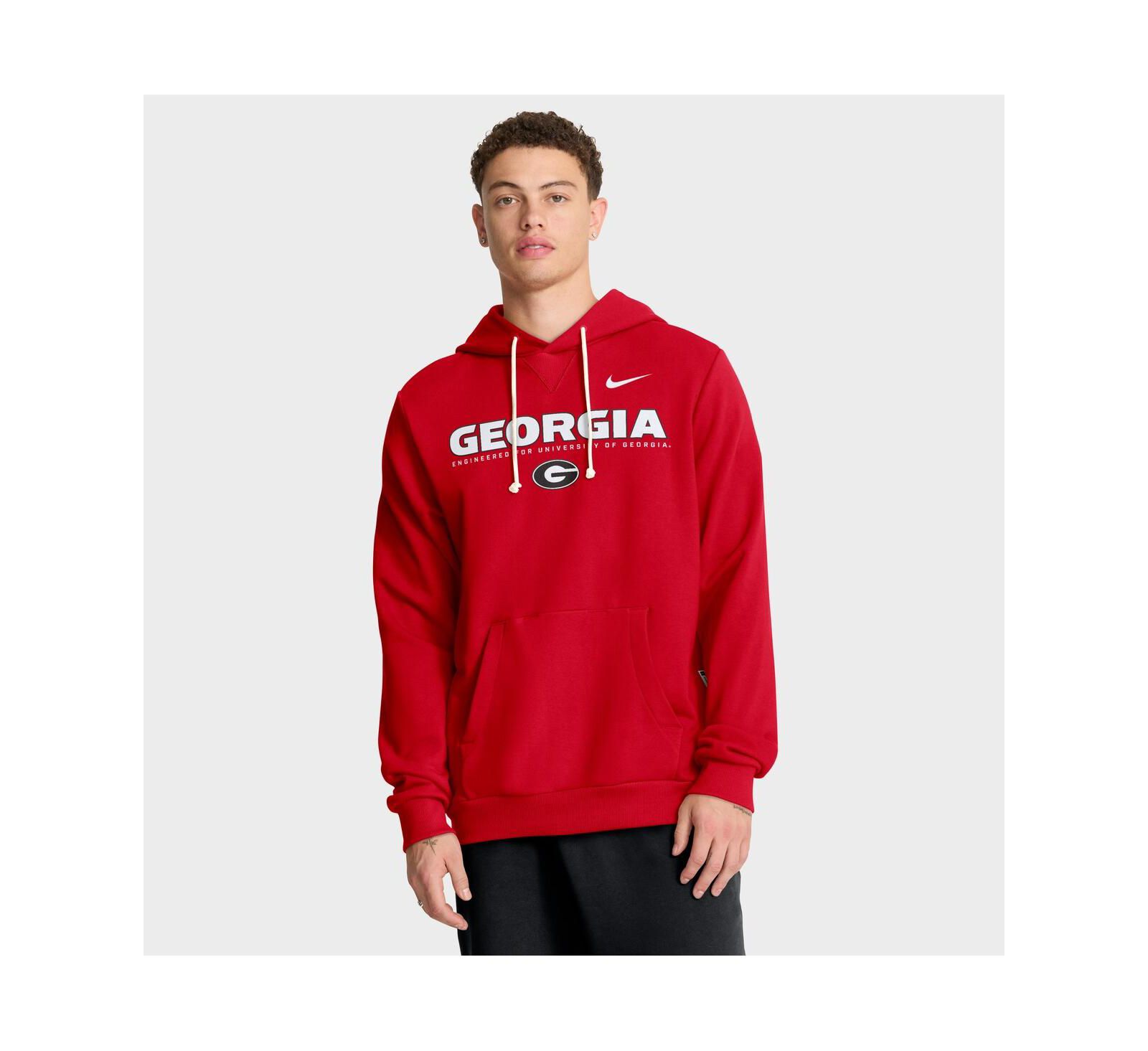 Nike мужское худи Georgia Bulldogs 2025 Sideline Standard Issue Dri-FIT, красное