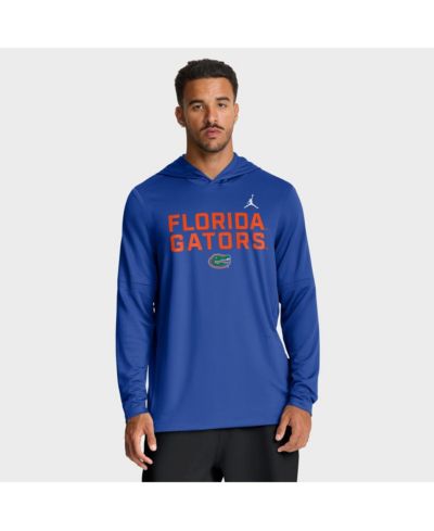 Худи с длинным рукавом Jordan для мужчин, королевский синий Florida Gators 2025 Sideline Performance