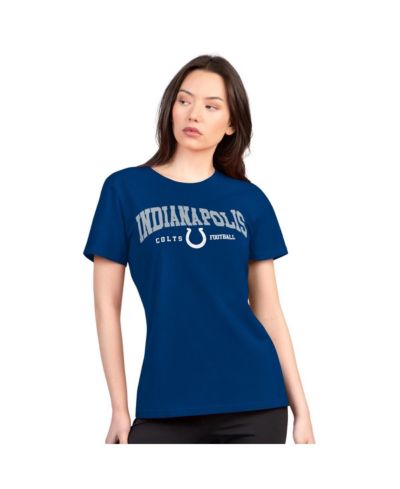 Женская футболка G-III 4Her by Carl Banks Royal Indianapolis Colts Super-Slim Lightweight Winning Crew
