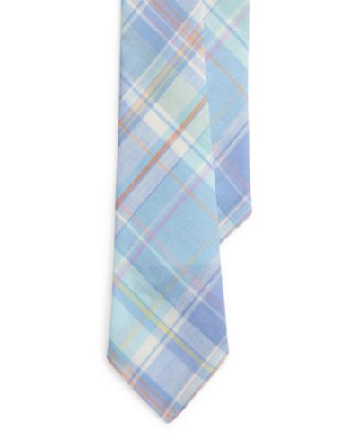 Polo Ralph Lauren Men's Vintage-Inspired Plaid Linen Tie