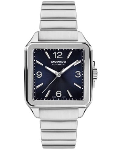 Movado Мужские швейцарские автоматические часы 1917 из нержавеющей стали 35x45.2mm