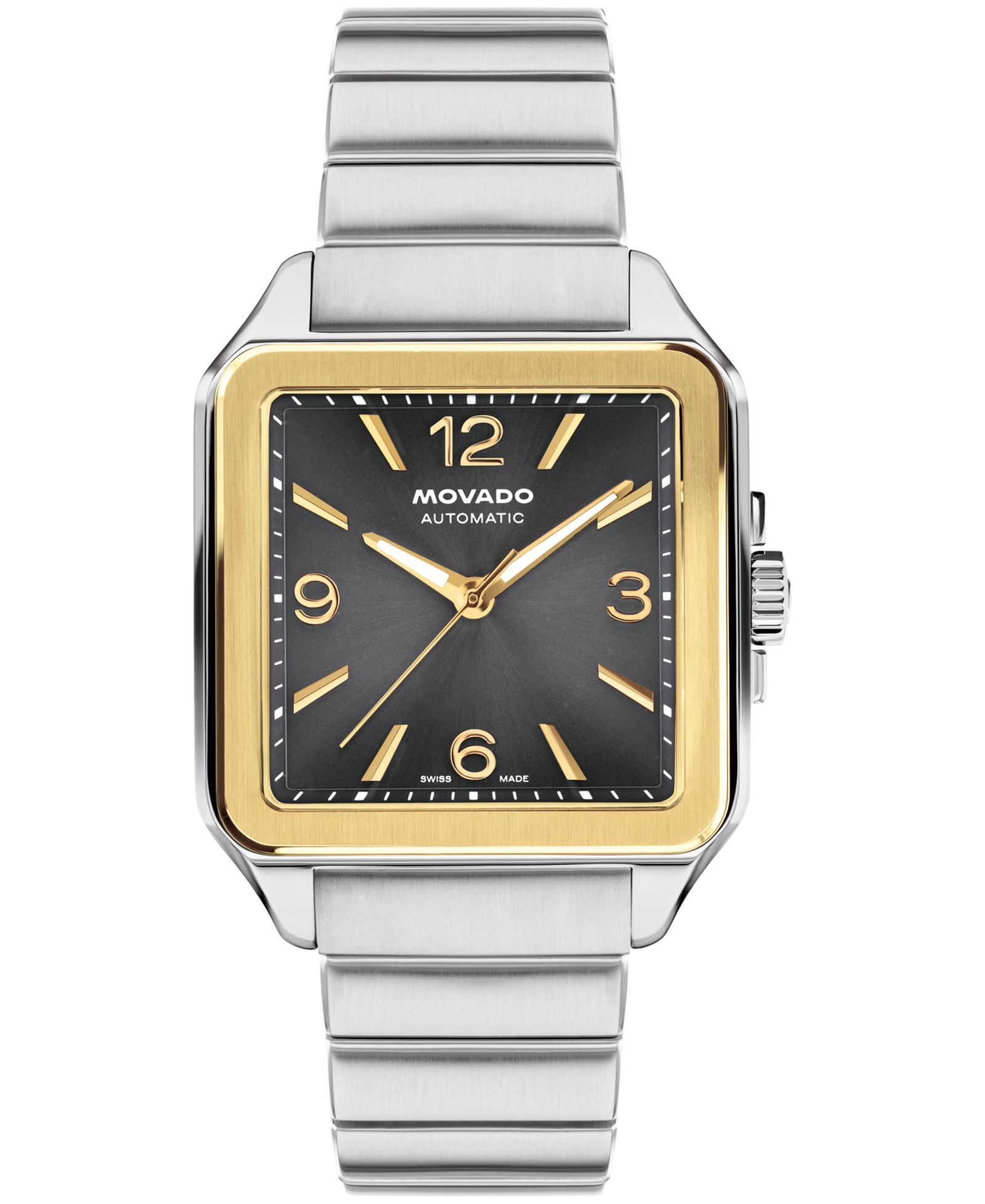 Movado Men's 1917 Swiss Automatic Stainless Steel Watch, 35x5.2mm