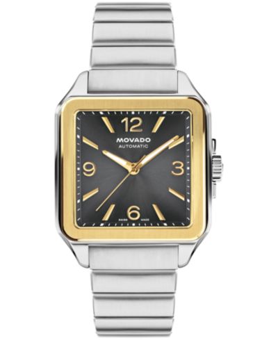 Movado Men's 1917 Swiss Automatic Stainless Steel Watch, 35x5.2mm
