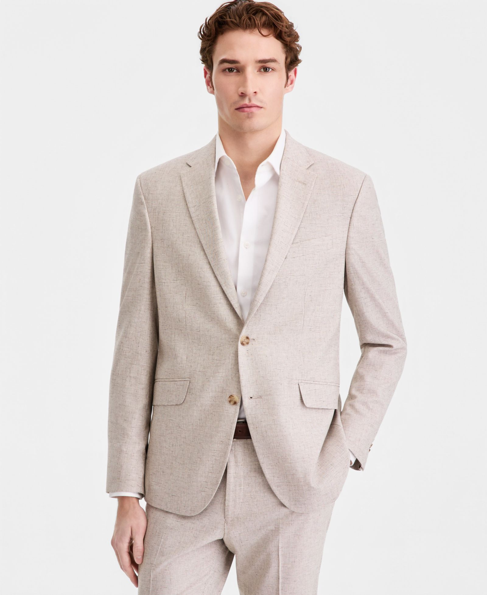 Пиджак Kenneth Cole Reaction Men's Houndstooth Slim-Fit Techni-Cole Suit Separates