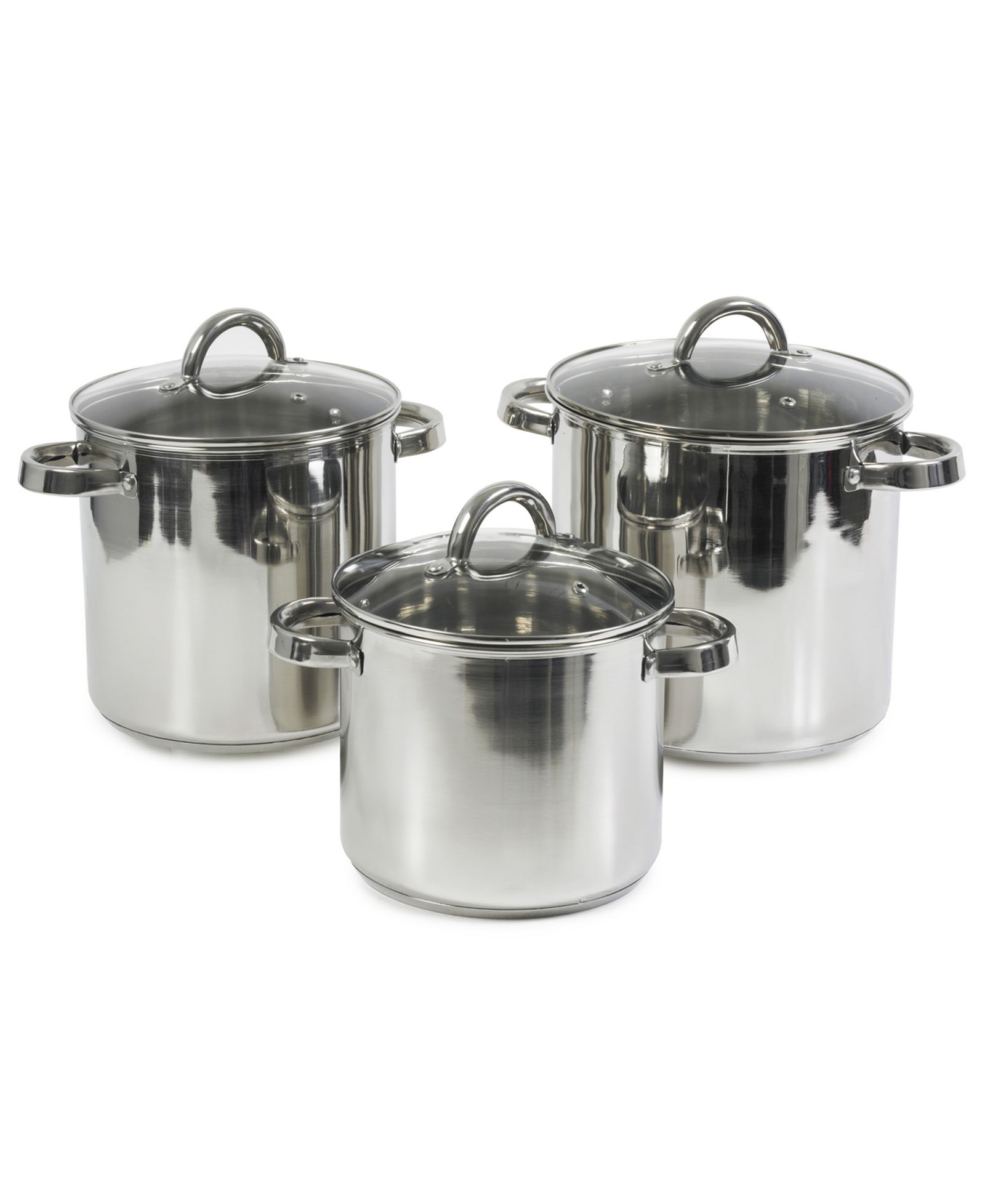 Набор кастрюль из нержавеющей стали Sedona Kitchen, 3-Pc. Stock Pot Set