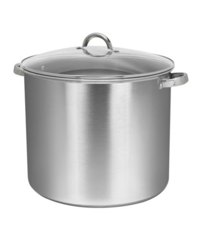 Sedona Kitchen Stainless Steel 27-Quart Stock Pot with Glass Lid