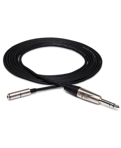 Hosa Technology 25' REAN 3.5mm TRS Female to 1/4" TRS Male Headphones Cable