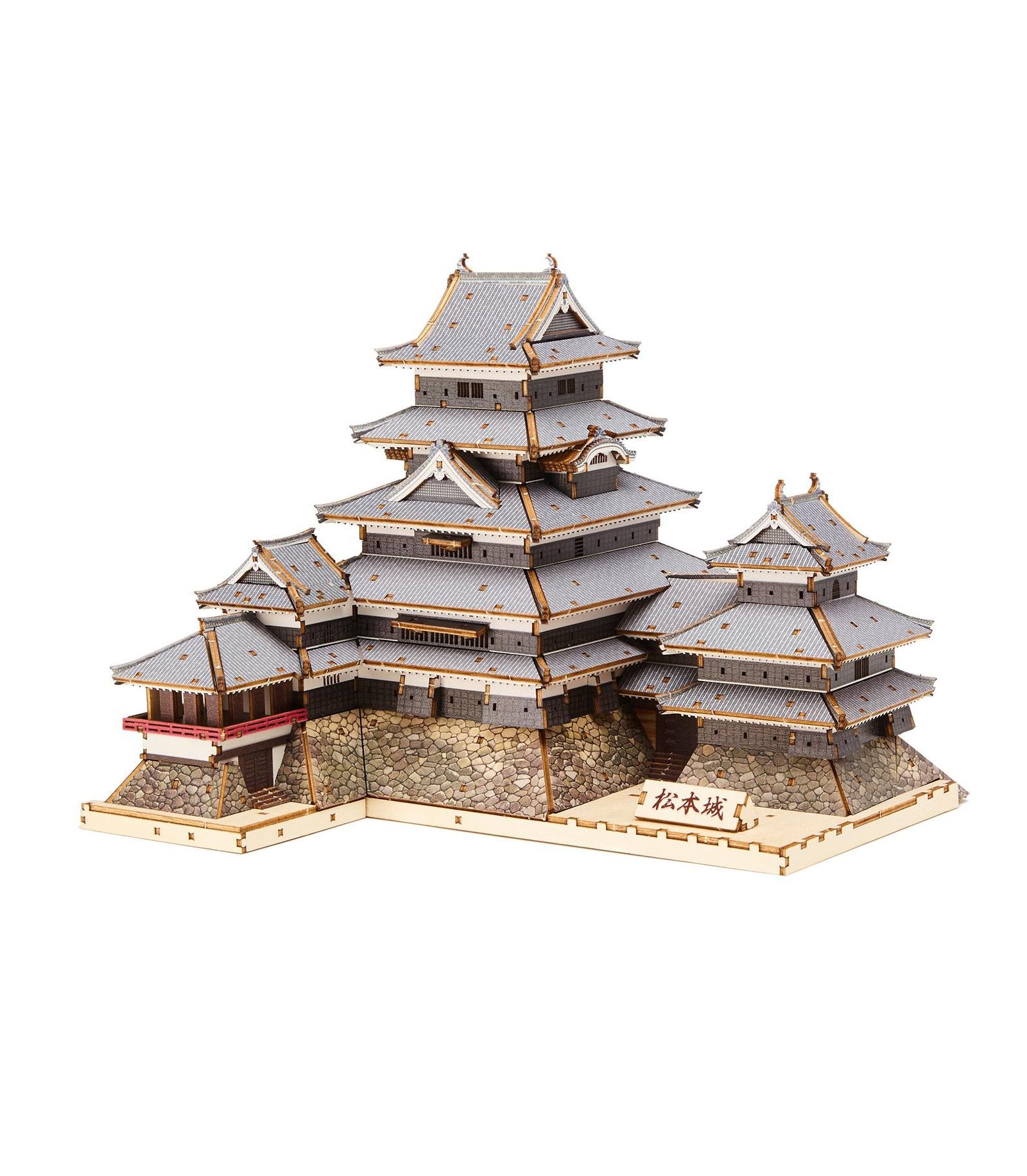 Flash Popup 3D DIY пазл: Matsumoto Castle Color Version - 374pcs
